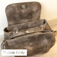 Afbeelding van Vintage taupe rugzak Emily