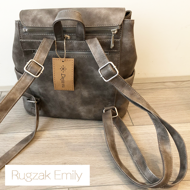 Afbeelding van Vintage taupe rugzak Emily