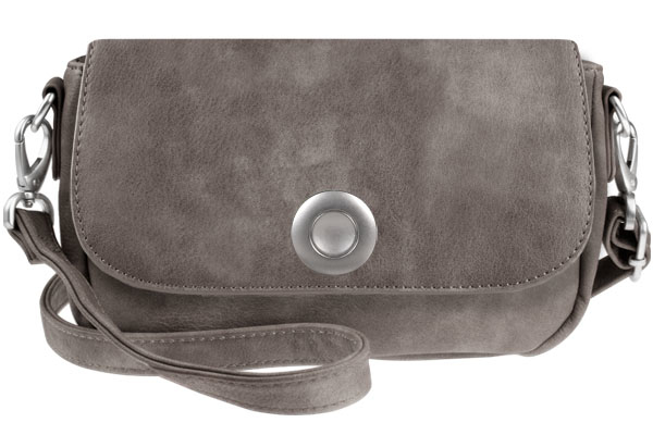 Afbeelding van Vintage anthraciet schoudertas Juliana