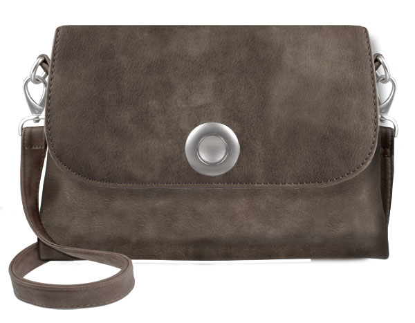 Afbeelding van Vintage taupe schoudertas Greta - Single edition