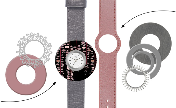 Afbeelding van Roze/grijze set 415